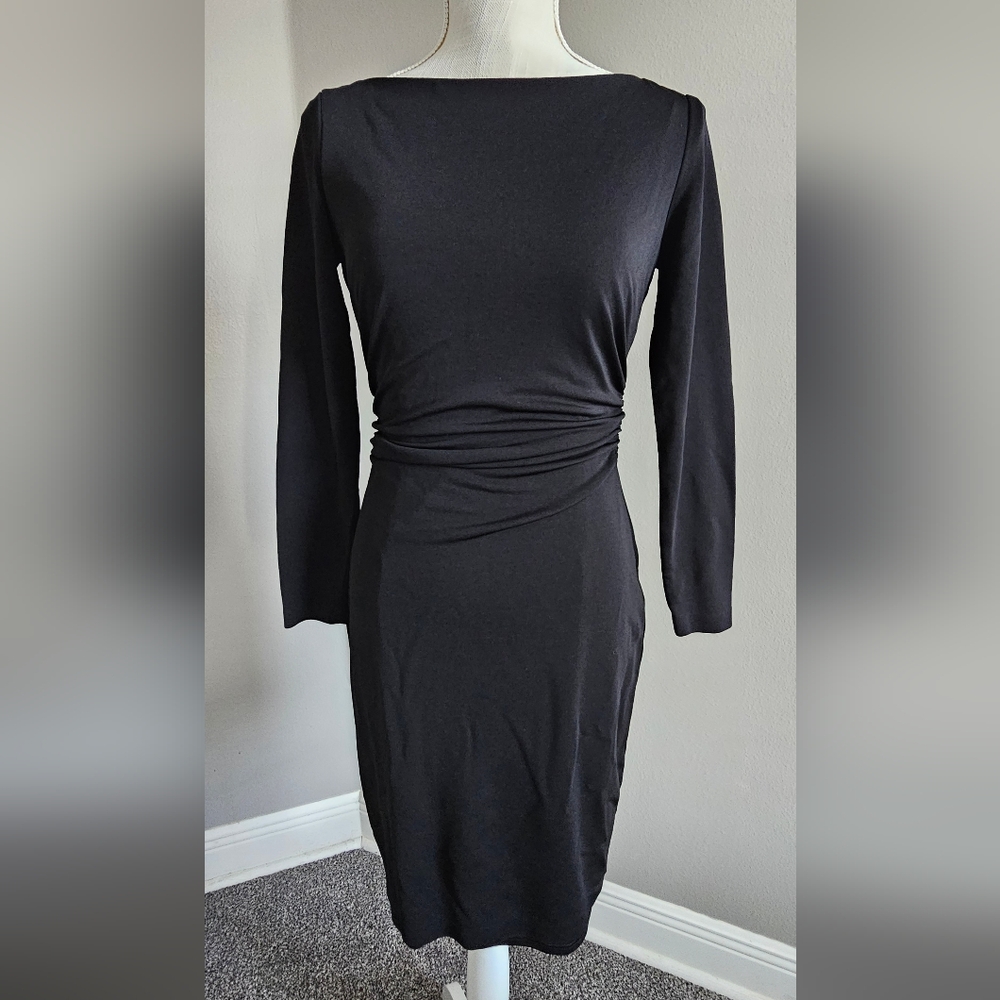 Elegant Black Long Sleeve Dress